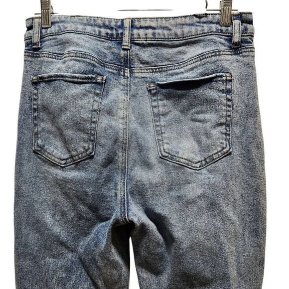 Tinseltown stonewash skinny ankle distressed raw hem jeans size 11 - Picture 6 of 10